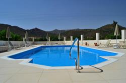 Hiona Holiday Hotel - Palekastro, Crete, Greek Islands. Swimming pool and views.